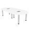 Skutchi Designs 45 in W, 96 in L, 29 in H, Engineered Wood Top, White H-RAC-4693-PT-09-EL - alternate 1